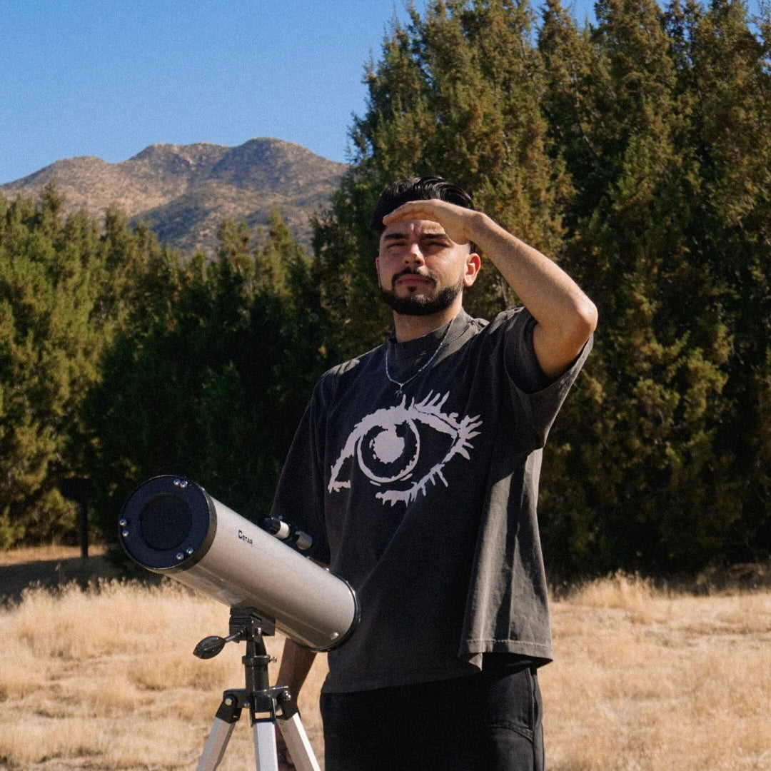 Cosmic Eye Tee - Washed Black
