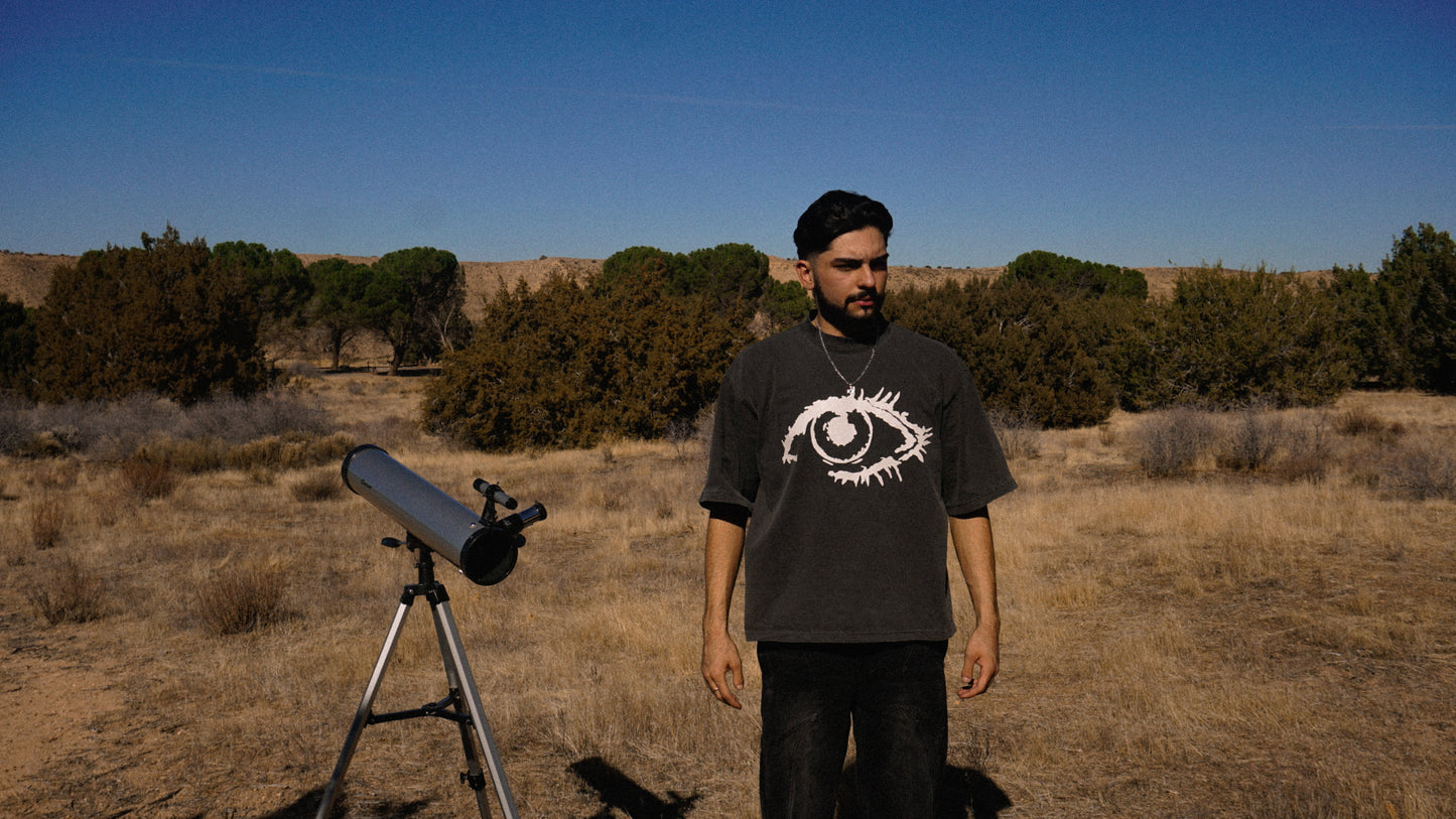 Cosmic Eye Tee - Washed Black